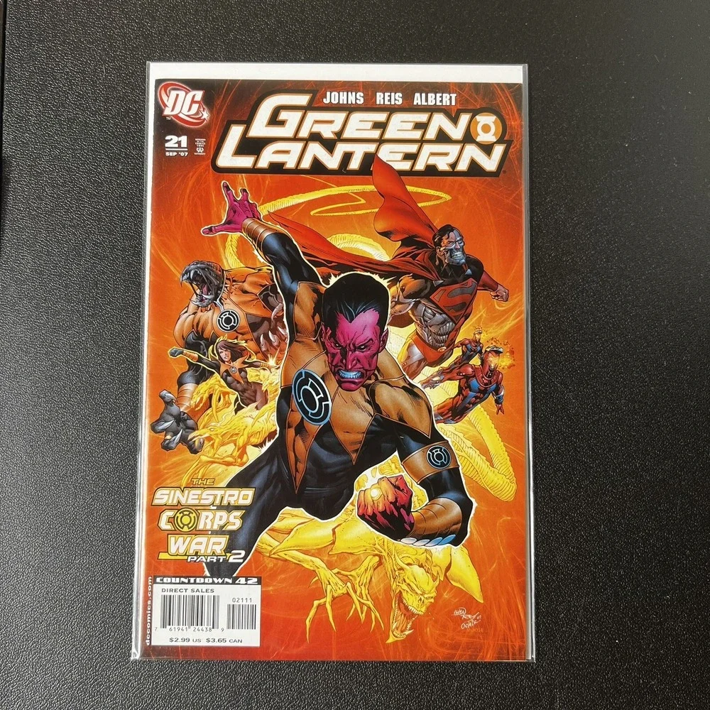 Green Lantern #21 Comic DC 2007 Sinestro Corps War Geoff Johns Reis‎